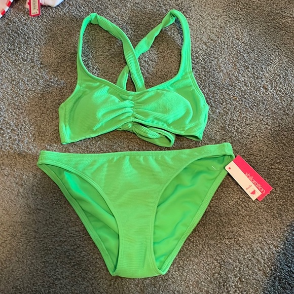 Xhilaration Swim Target Green Bikini Set Poshmark